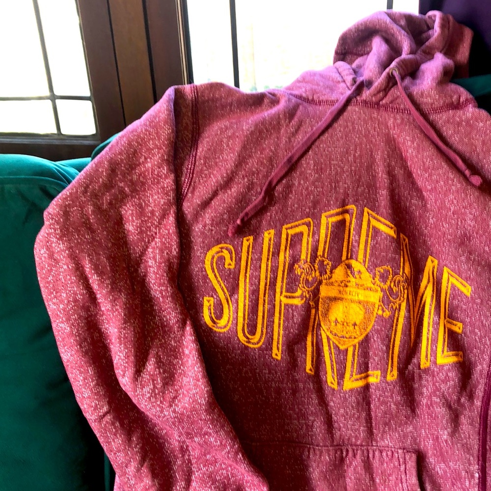 Authentic Supreme Imperial burgundy hoodie. Size M